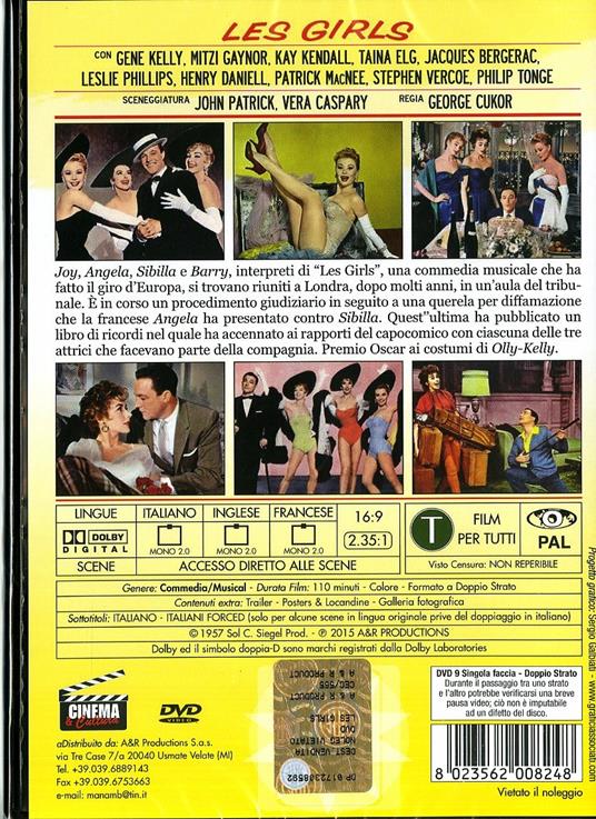 Les Girls di George Cukor - DVD - 2