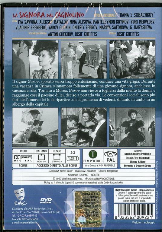 La signora dal cagnolino di Josif Heifits - DVD - 2