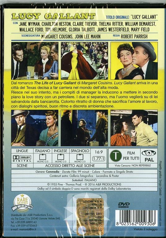 Lucy Gallant di Robert Parrish - DVD - 2