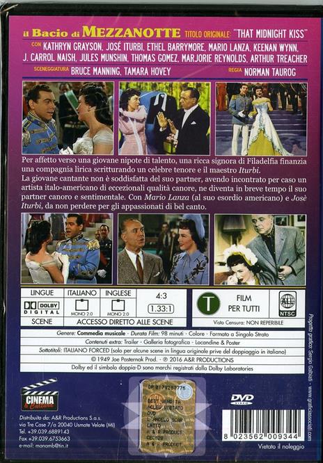 Il bacio di mezzanotte di Norman Taurog - DVD - 2