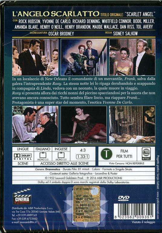 L' angelo scarlatto di Sidney Salkow - DVD - 2