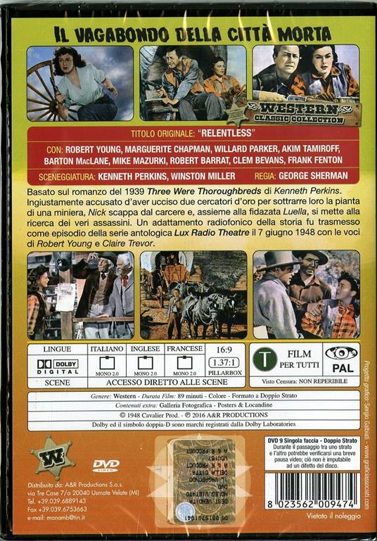 Il vagabondo della città morta di George Sherman - DVD - 2