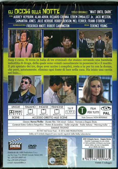 Gli occhi della notte di Terence Young - DVD - 2