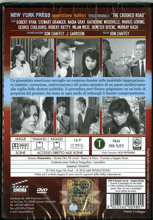 New York Press: operazione dollari di Don Chaffey - DVD - 2