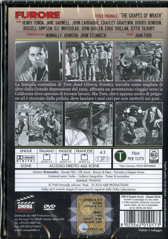 Furore di John Ford - DVD - 2