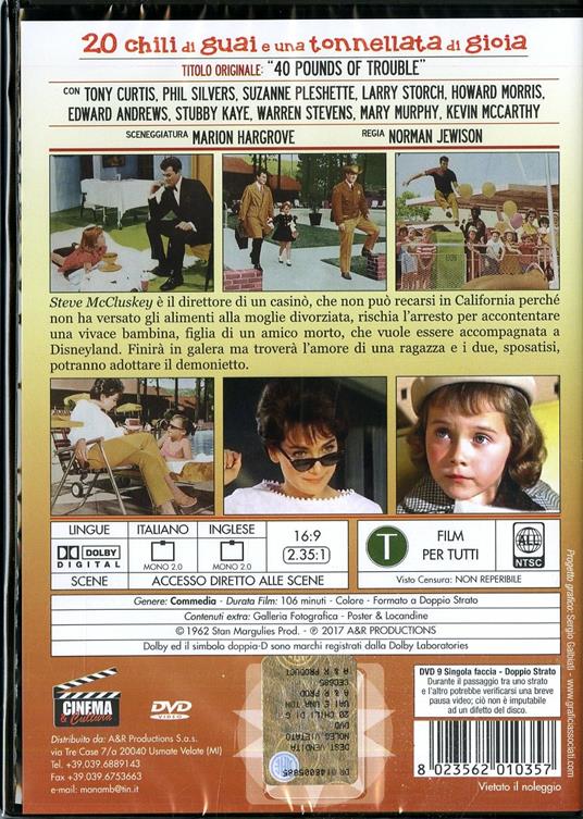 20 chili di guai e una tonnellata di gioia di Norman Jewison - DVD - 2