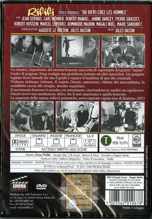 Rififi (DVD) di Jules Dassin - DVD - 2