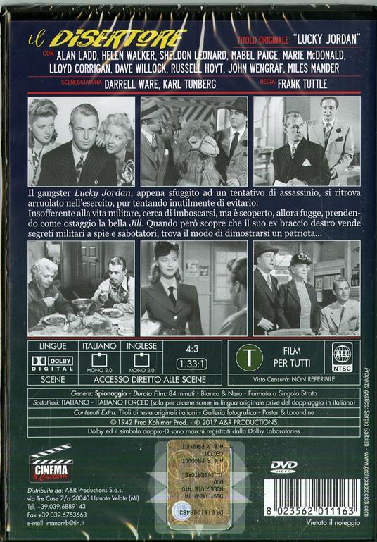 Il disertore (DVD) di Frank Tuttle - DVD - 2