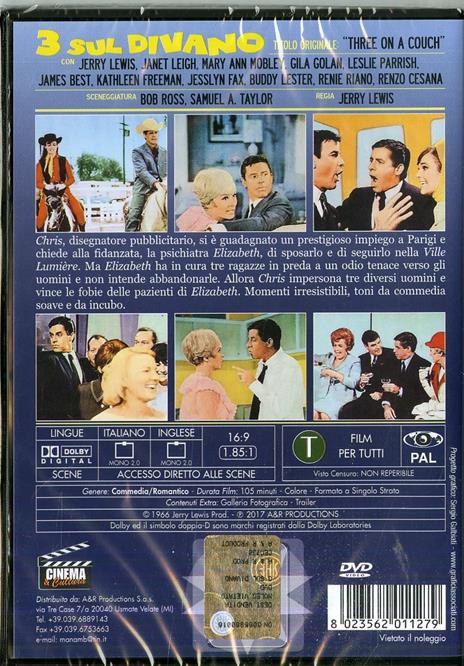 Tre sul divano (DVD) di Jerry Lewis - DVD - 2