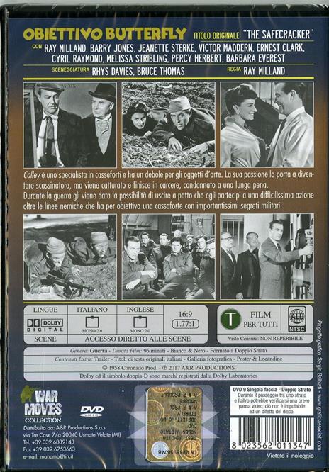 Obiettivo Butterfly (DVD) di Ray Milland - DVD - 2