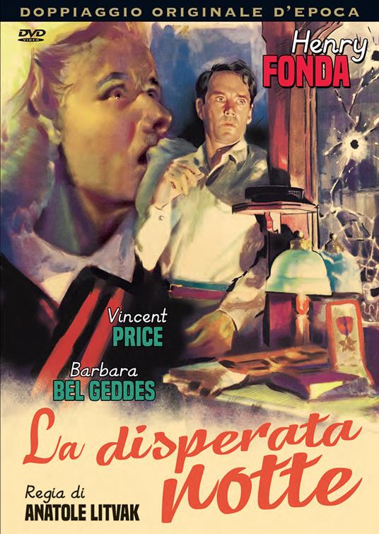 La disperata notte (DVD) di Anatole Litvak - DVD