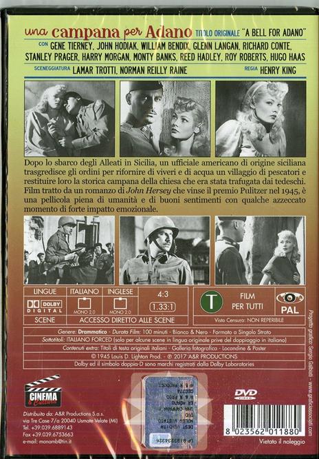 Una campana per Adano di Henry King - DVD - 2