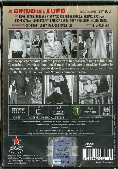 Il grido del lupo (DVD) di Peter Godfrey - DVD - 2