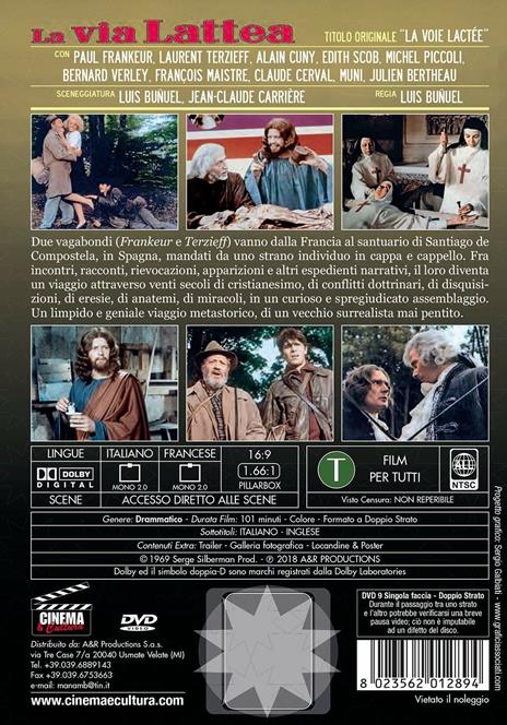 La via lattea (DVD) di Luis Buñuel - DVD - 2
