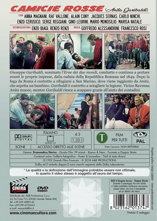 Camicie rosse di Goffredo Alessandrini,Francesco Rosi - DVD - 2