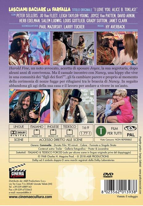 Lasciami baciare la farfalla di Hy Averback - DVD - 2