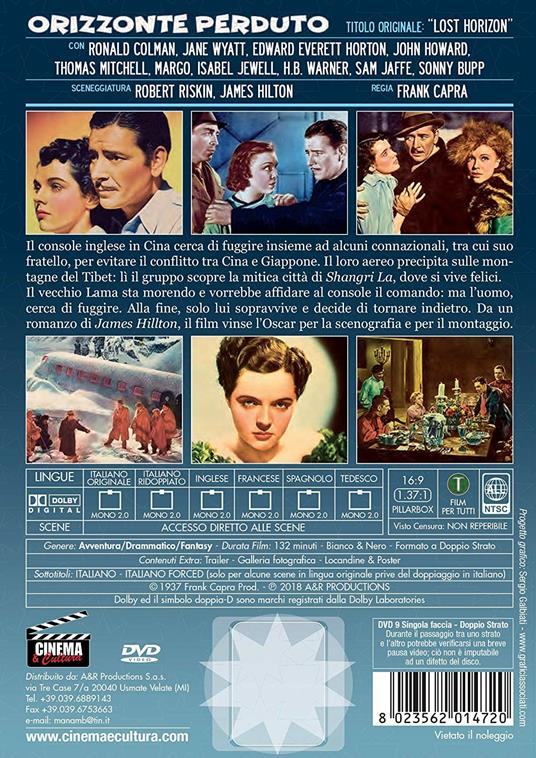 Orizzonte perduto (DVD) - DVD - Film di Frank Capra Drammatico | IBS