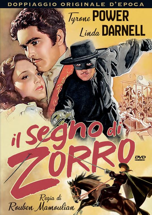 Il segno di Zorro (DVD) - DVD - Film di Rouben Mamoulein Avventura | IBS