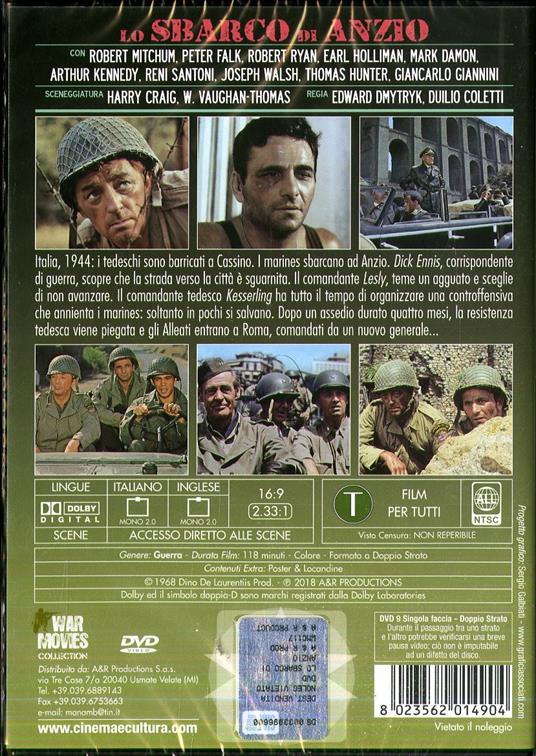 Lo sbarco di Anzio (DVD) di Edward Dmytrick,Duilio Coletti - DVD - 2