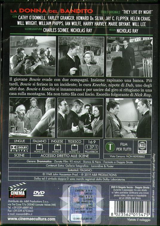 La donna del bandito (DVD) - DVD - Film di Nicholas Ray Giallo | IBS