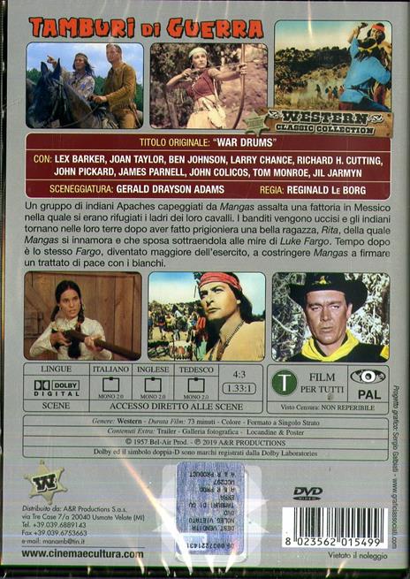 Tamburi di guerra (DVD) di Reginald Le Borg - DVD - 2