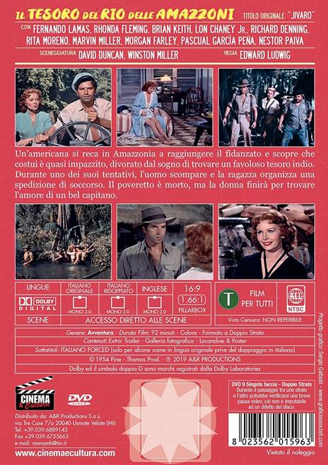 Il tesoro del Rio delle Amazzoni (DVD) di Edward Ludwig - DVD - 2