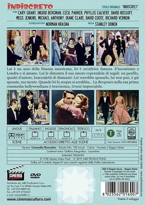 Indiscreto (DVD) di Stanley Dolen - DVD - 2