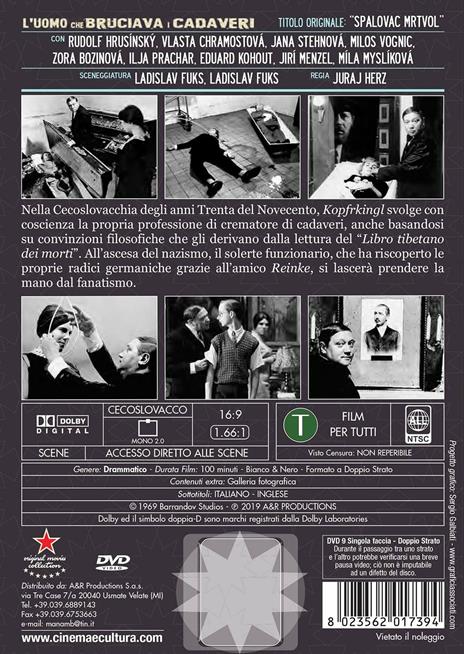 L' uomo che bruciava i cadaveri (DVD) di Juraj Herz - DVD - 2