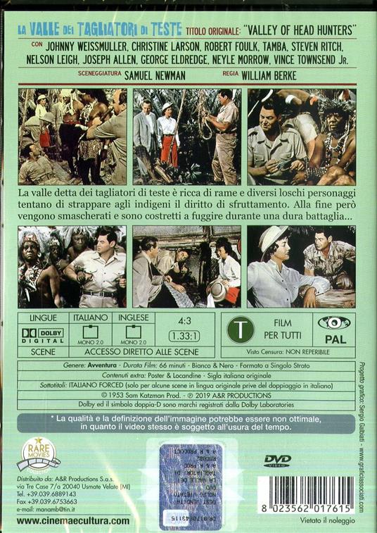 La valle dei tagliatori di teste (DVD) di Roberto Bianchi Montero - DVD - 2