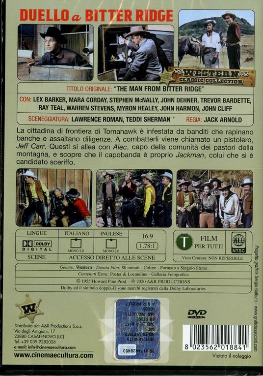 Duello a Bitter Ridge (DVD) di Jack Arnold - DVD - 2