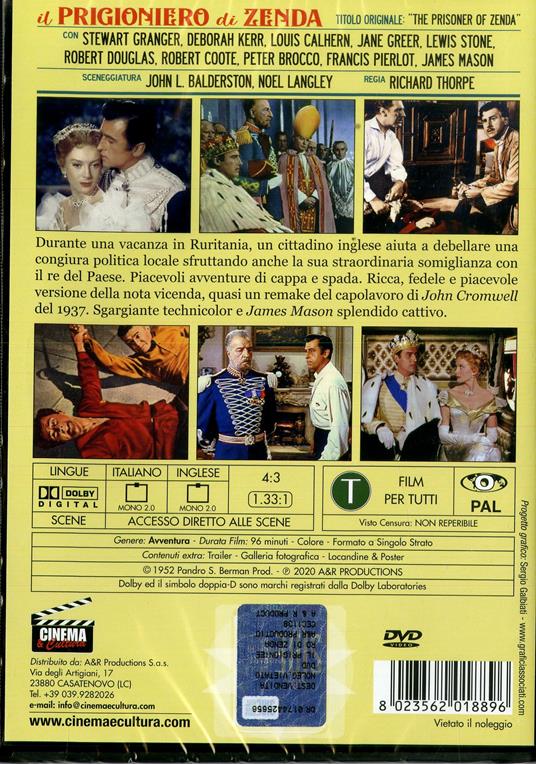Il prigioniero di Zenda (DVD) di Richard Thorpe - DVD - 2