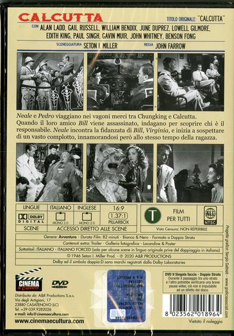 Calcutta (DVD) di John Farrow - DVD - 2