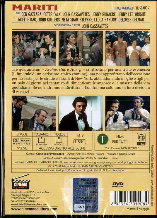 Mariti (DVD) - DVD - Film di John Cassavetes Drammatico | IBS
