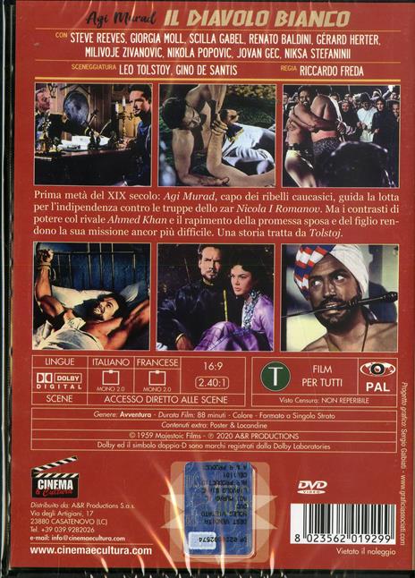 Agi Murad. Il diavolo bianco (DVD) di Riccardo Freda - DVD - 2