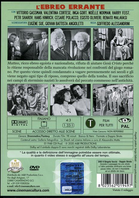 L' ebreo errante (DVD) di Goffredo Alessandrini - DVD - 2