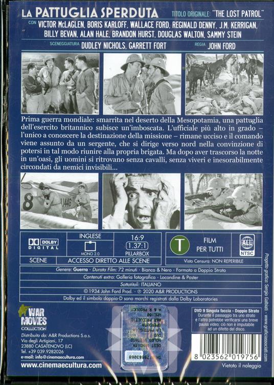 La pattuglia sperduta (DVD) di John Ford - DVD - 2