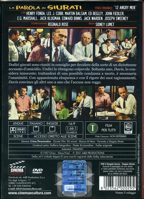 La parola ai giurati (DVD) di Sidney Lumet - DVD - 2