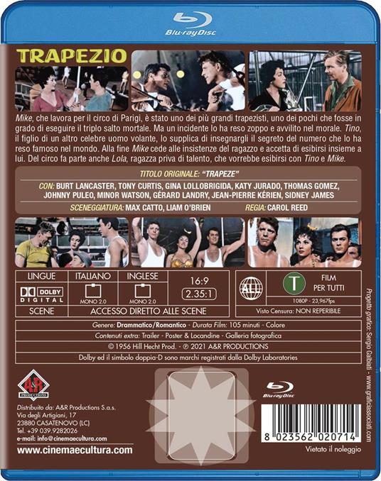 Trapezio (Blu-ray) di Carol Reed - Blu-ray - 2