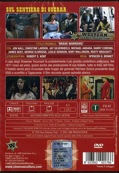 Sul sentiero di guerra (DVD) di Spencer Gordon Bennet - DVD - 2