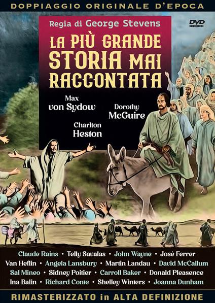 La più grande storia mai raccontata (DVD) - DVD - Film di George Stevens  Film | IBS