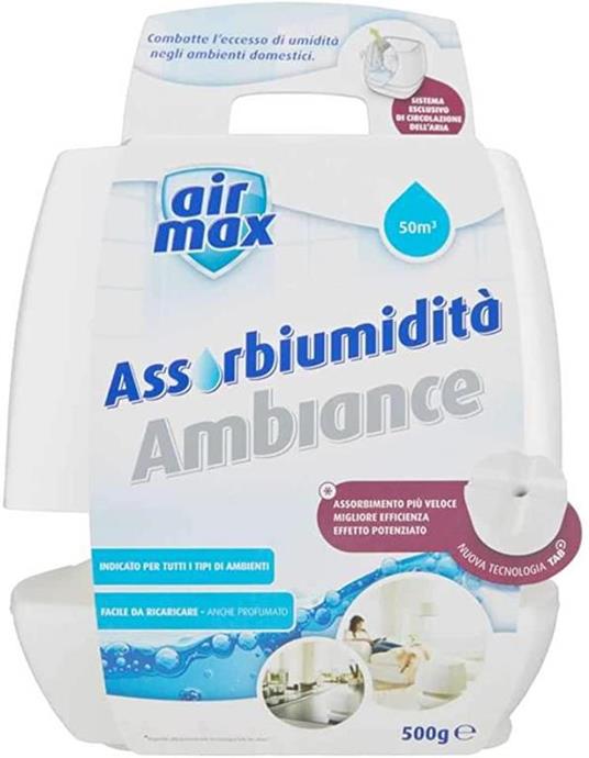 Kit Vaschetta Assorbi Umidita' Ambience Airmax Deumidificatore Ambienti + 1  Tab - Airmax - Casa e Cucina | IBS