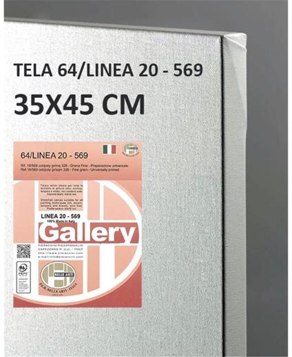 Pieraccini Telaio Telato Cm.35x45 Gallery 20 Tela 569 Cotone/poliestere Grana Fine