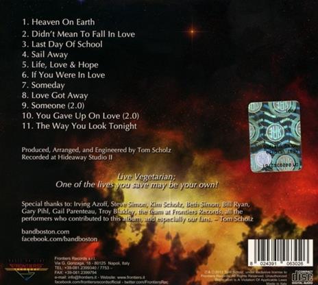 Life, Love & Hope - CD Audio di Boston - 2