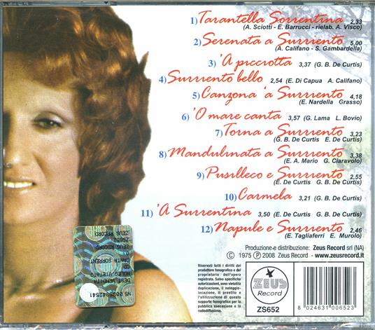 Canta Sorrento - CD Audio di Giulietta Sacco - 2
