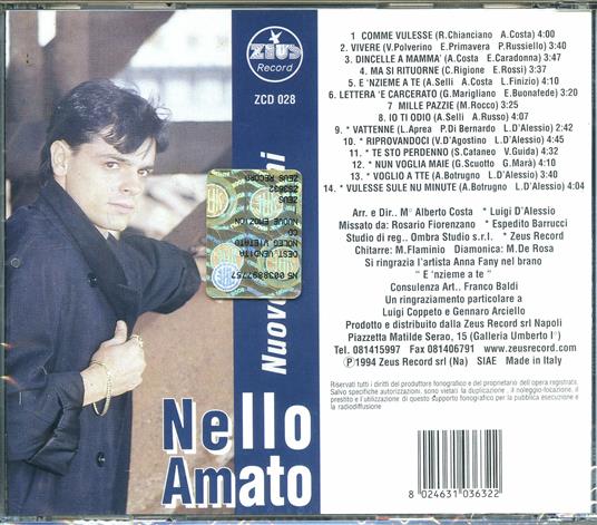 Nuove Emozioni - CD Audio di Nello Amato - 2