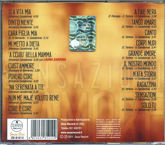 Sensazioni D'amore - CD Audio di Enzo Caradonna - 2