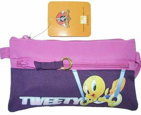 Bustina Portacolori Portapenne per La Scuola o Disegno a Zip Singola Tweety