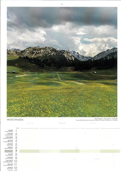 Calendario Akena 2024, Dolomiti Famiglia - 30 x 30 cm - 4