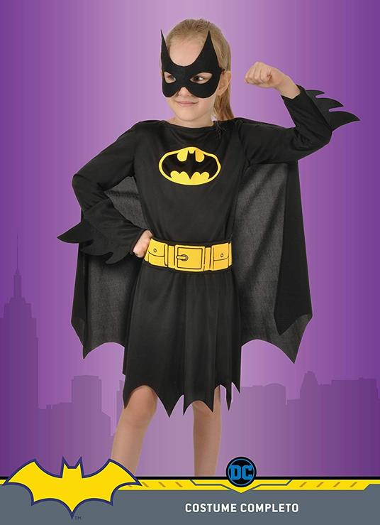 Ciao-Batgirl Costume Bambina Originale DC Comics (Taglia 3-4 Anni), Colore Nero, 11675.3-4 - 5