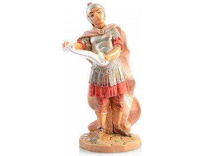 Fontanini Soldato Con Pergamena 6,5Cm In Resina Statuina Presepe (F-258)